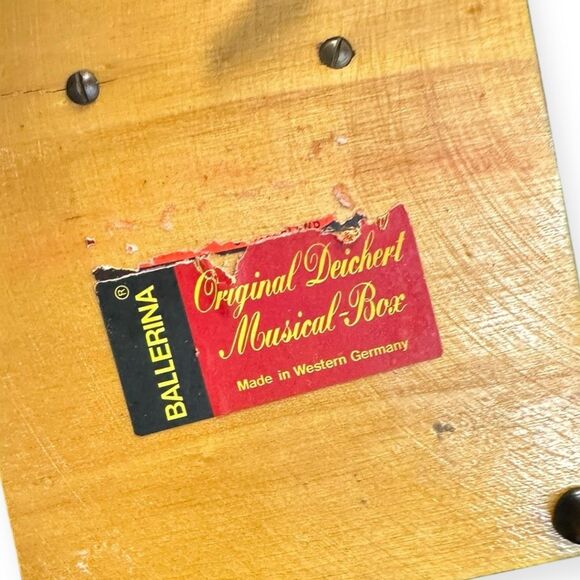 ORIGINAL DEICHERT Ballerina Music Box – Hummel Style Artwork – Made in West Germ - Picture 4 of 5